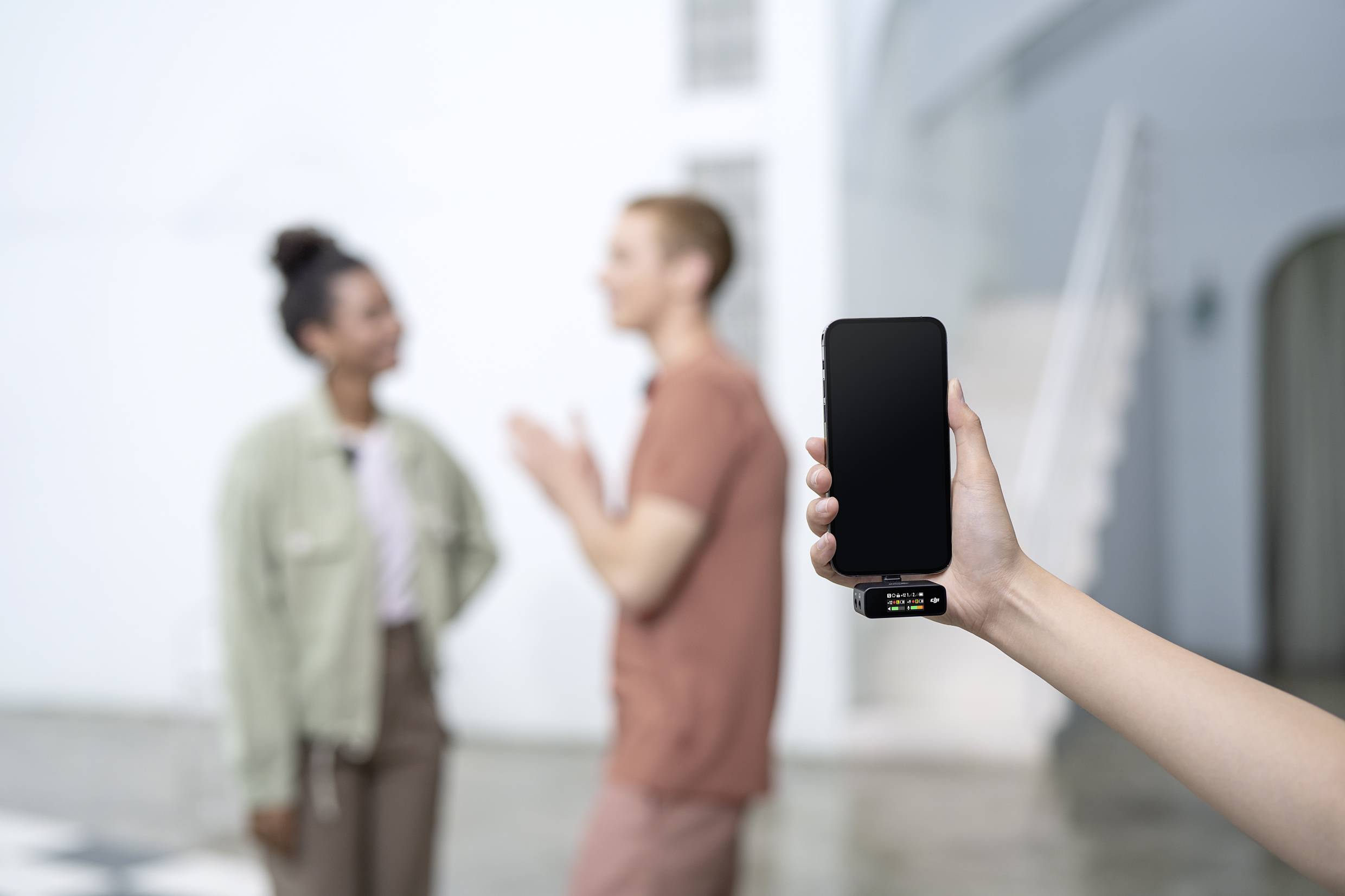 DJI MIC Ansteck Funkmikrofon-Set Übertragungsart (Details):Kabellos inkl. Tasche, inkl. Kabel, inkl. Klammer, inkl. Mikrofoncase Audio, stereo (3.5