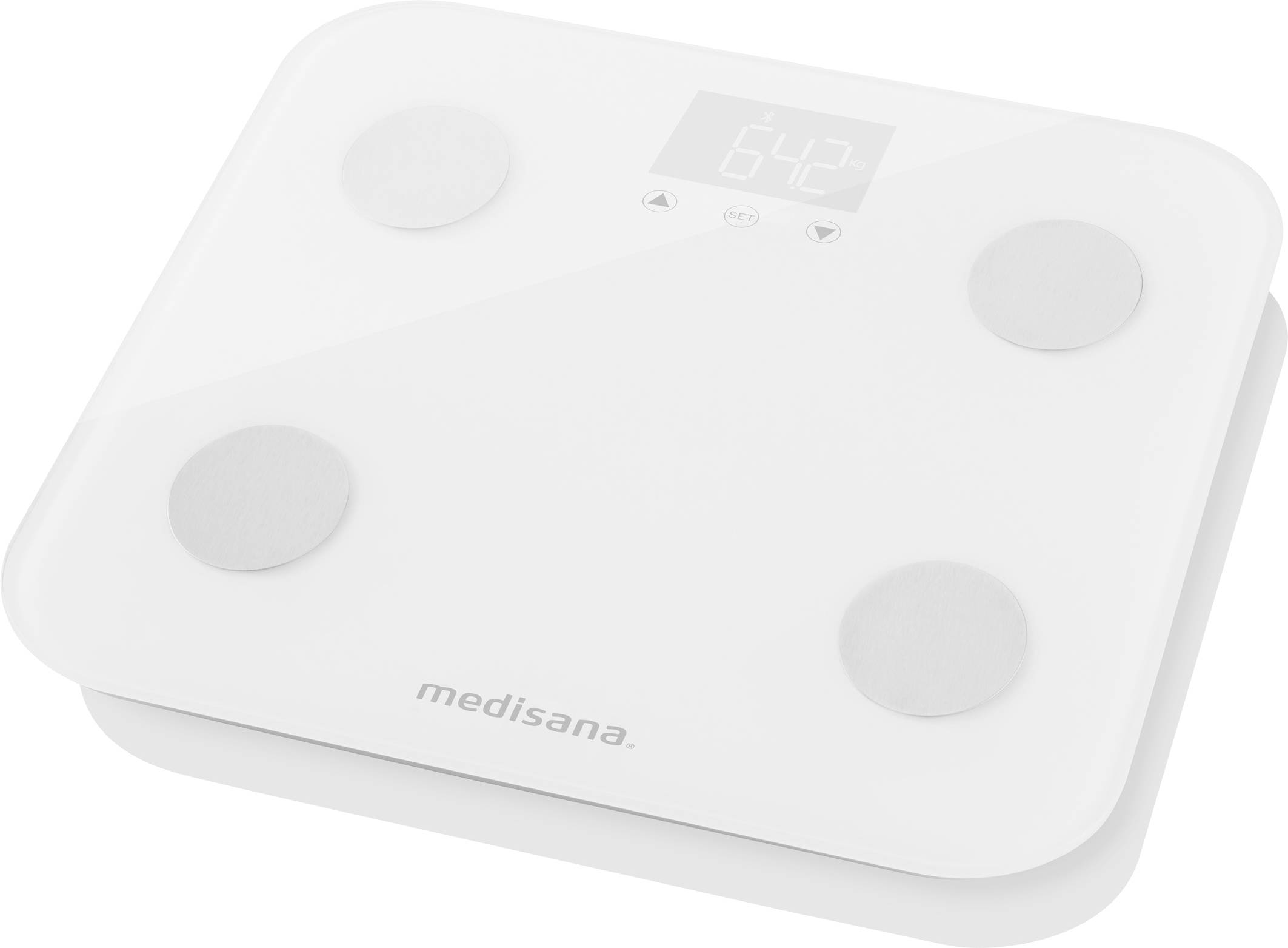 Medisana BS 600 WiFi Körperanalysewaage digital Wägebereich (max.)=180kg Weiß Mit Bluetooth