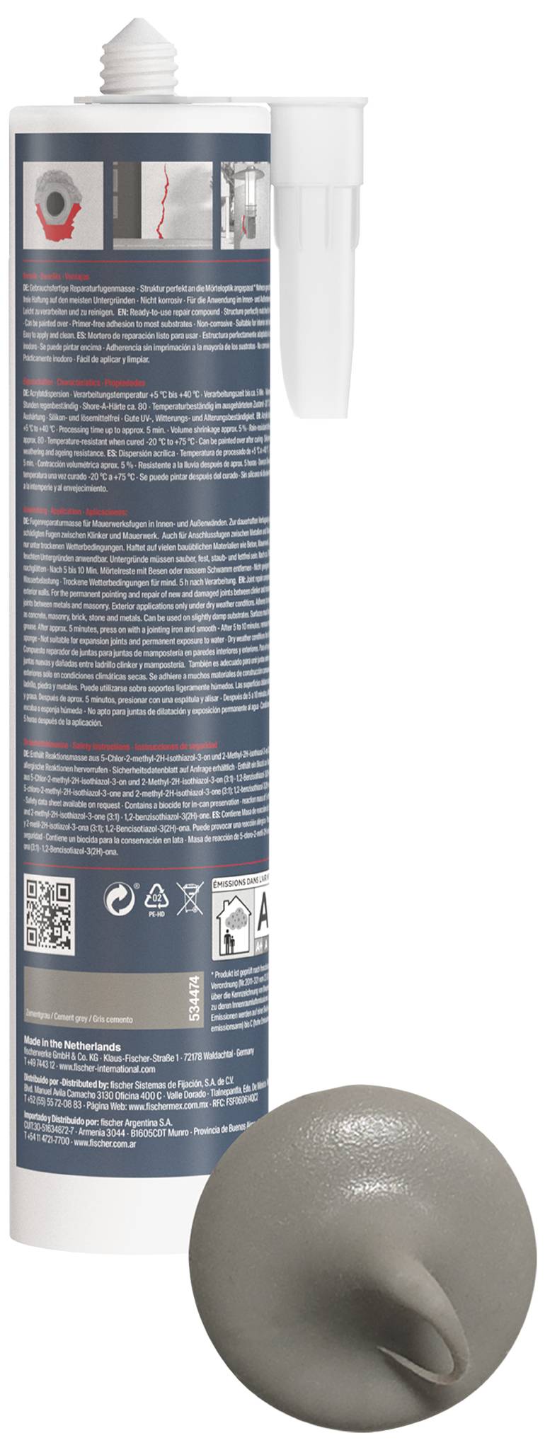 Fischer Reparatur-Mörtel DEC 310 ZGR 534474 310ml
