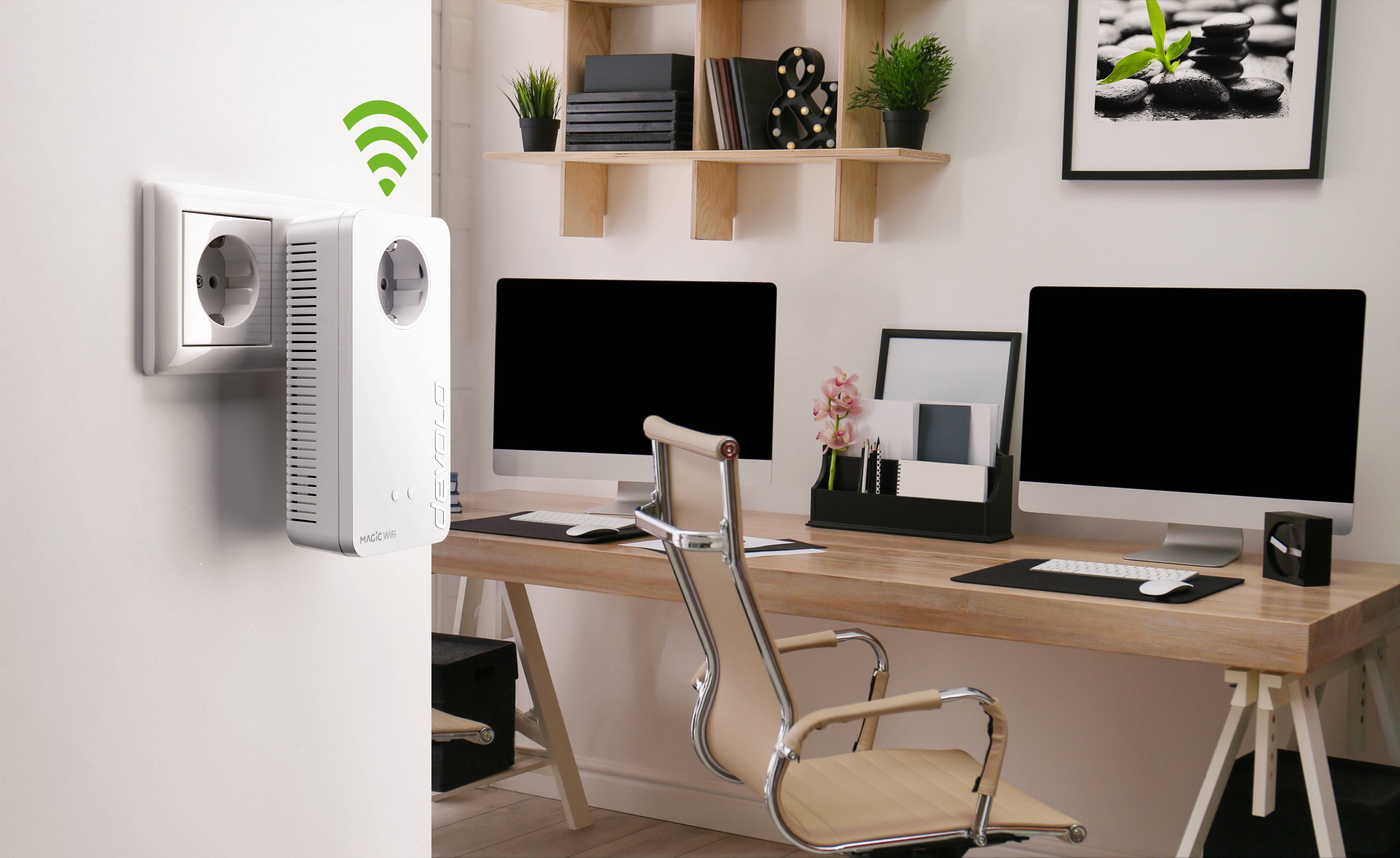 Devolo Magic 2 WiFi 6 Powerline WLAN Erweiterungsadapter 8811 EU Powerline, WLAN 2400MBit/s