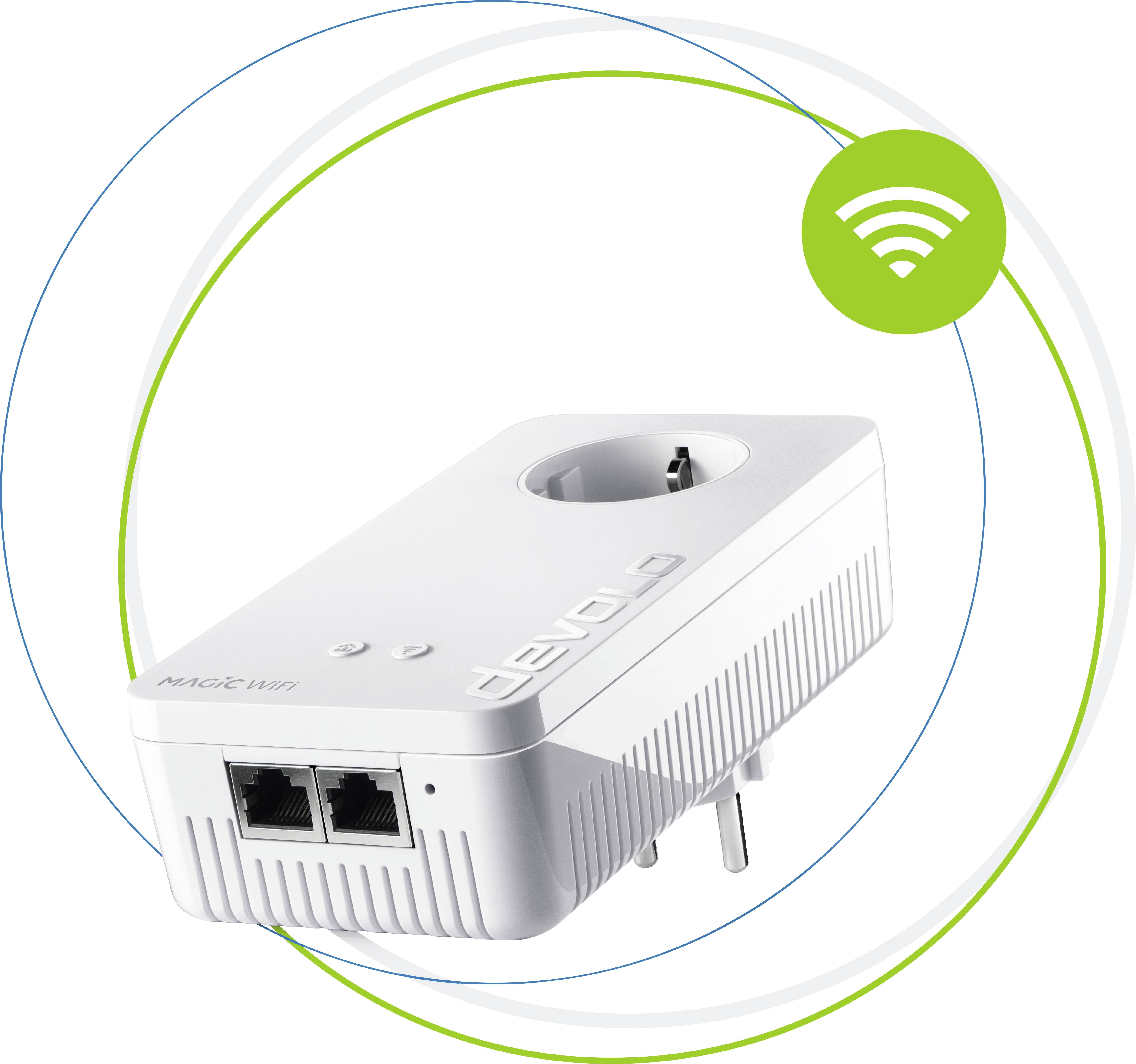Devolo Magic 2 WiFi 6 Powerline WLAN Erweiterungsadapter 8811 EU Powerline, WLAN 2400MBit/s