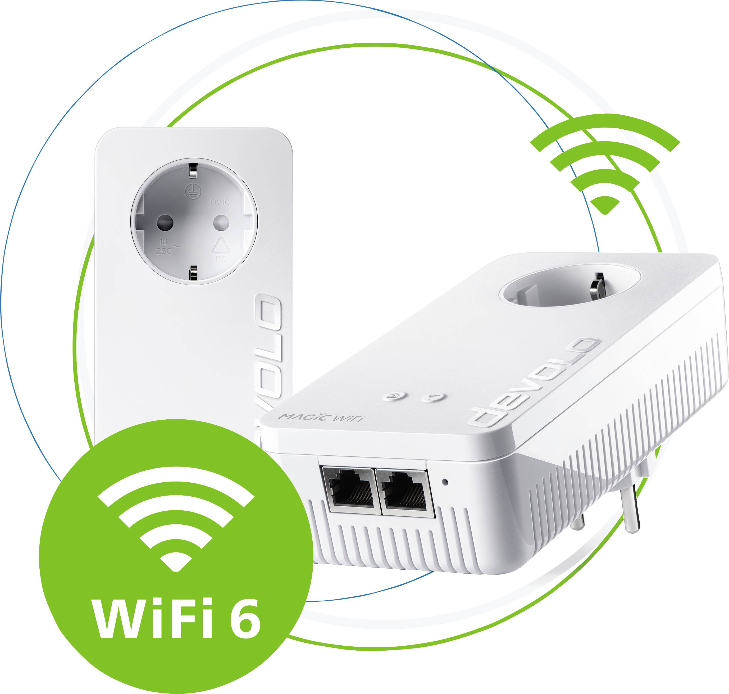 Devolo Magic 2 WiFi 6 Starter Kit Powerline WLAN Starter Kit 8816 DE, AT Powerline, WLAN 2400MBit/s