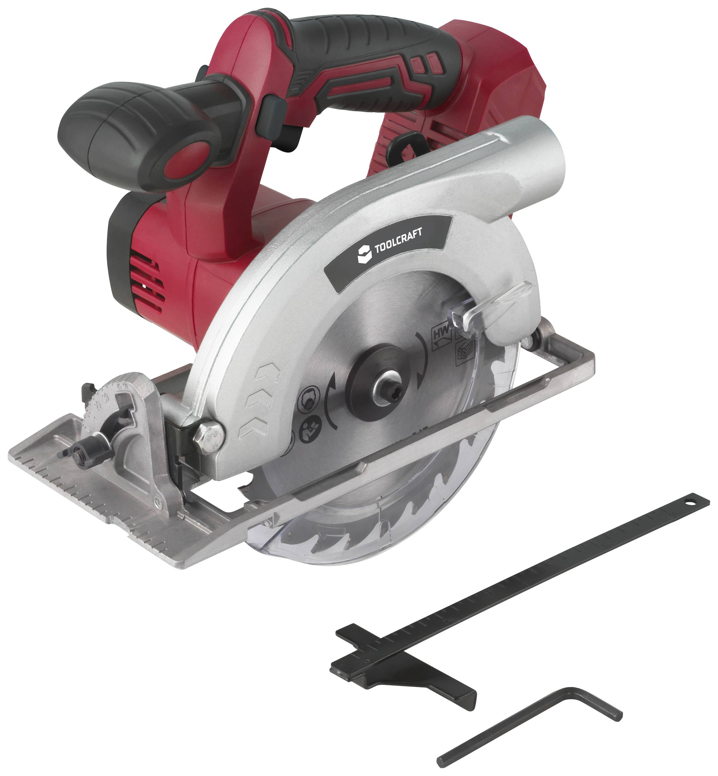 TOOLCRAFT TCS 55 / TAWB-200 Akku-Handkreissäge Schnitttiefe max. (90°) 55mm bürstenlos, ohne Akku