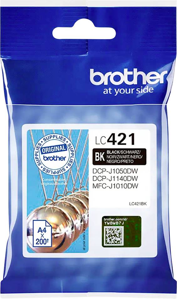 Brother LC421BK - Schwarz - original - Tintenpatrone