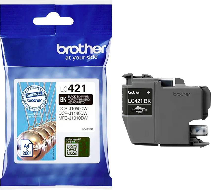 Brother LC421BK - Schwarz - original - Tintenpatrone