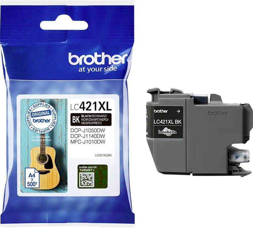 Brother Druckerpatrone LC-421XLBK Original Schwarz LC421XLBK