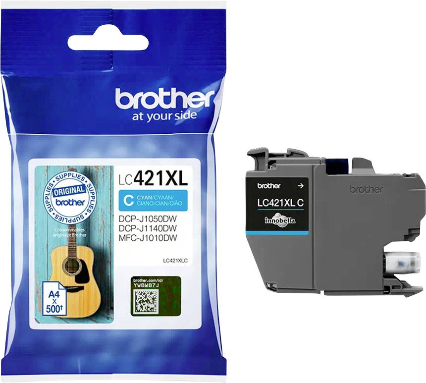 Brother Druckerpatrone LC-421XLC Original Cyan LC421XLC