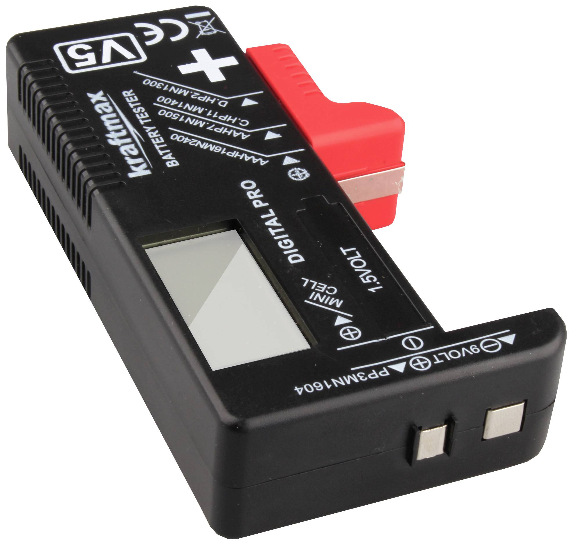 Kraftmax Batterietester Messbereich (Batterietester) 1,2 V, 1,5 V Akku, Batterie 146699