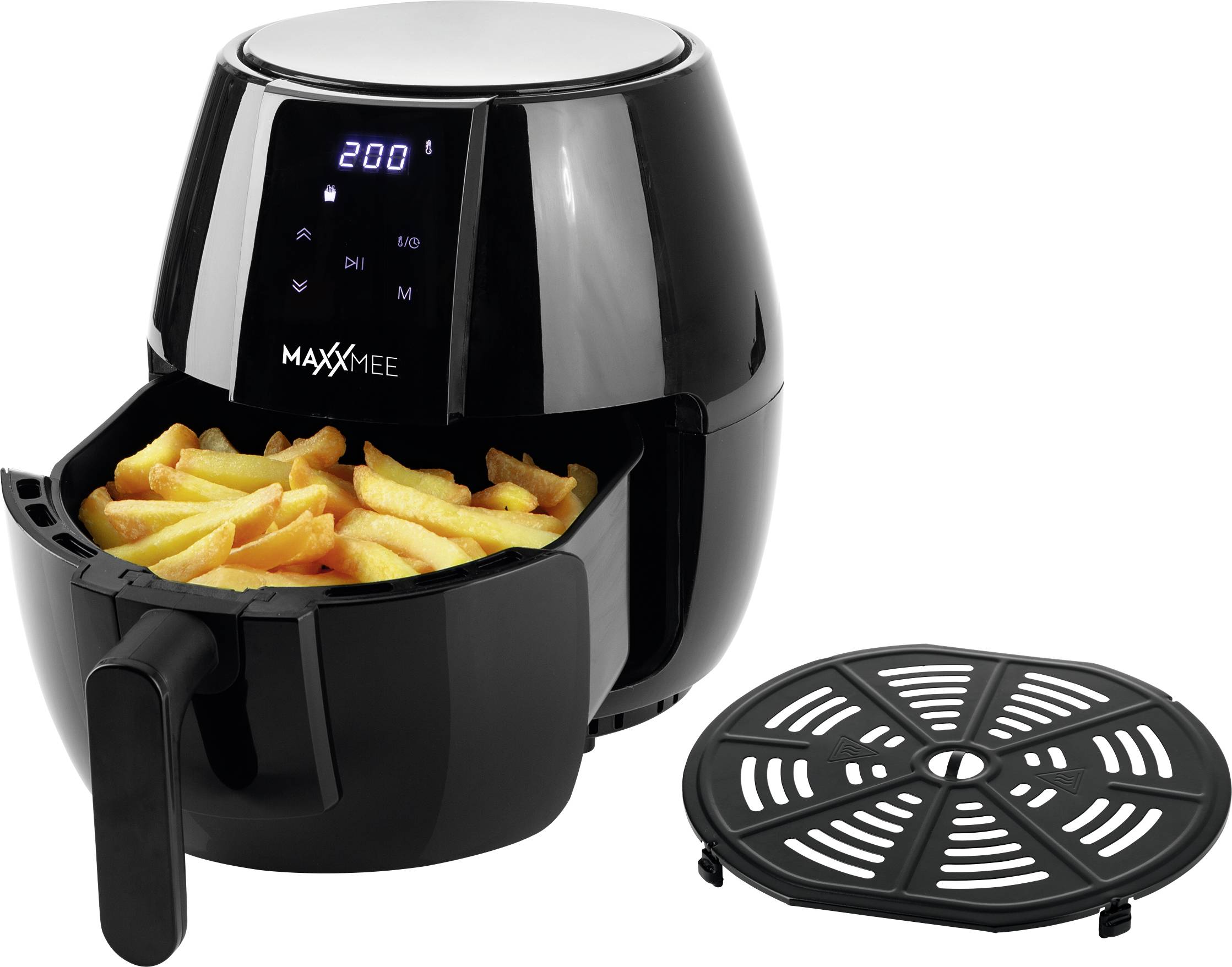 Maxxmee Digital 4l Heißluft-Fritteuse 1400W Schwarz