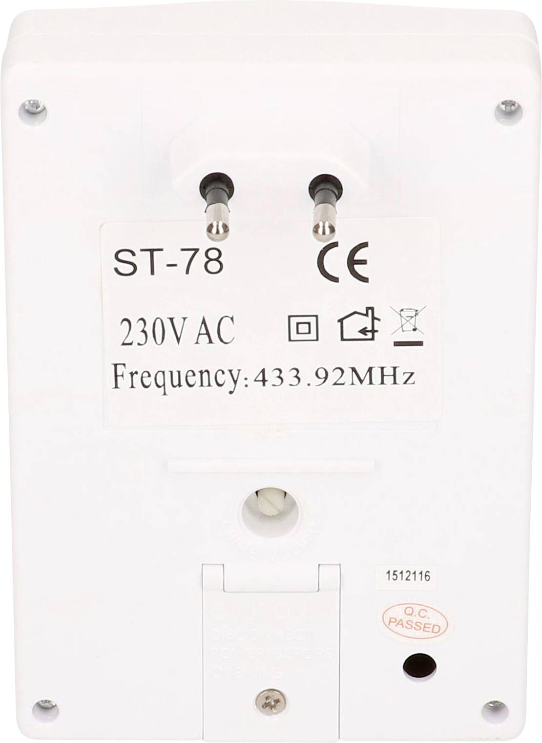 Max Hauri AG 102989 Funkgong Komplett-Set mit Namensschild