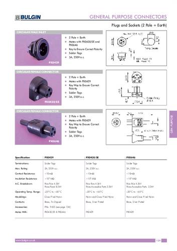 Bulgin PX0646 Rundsteckverbinder