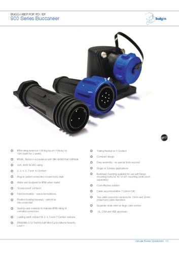 Bulgin PX0921/03/P/01 Rundsteckverbinder 1St.