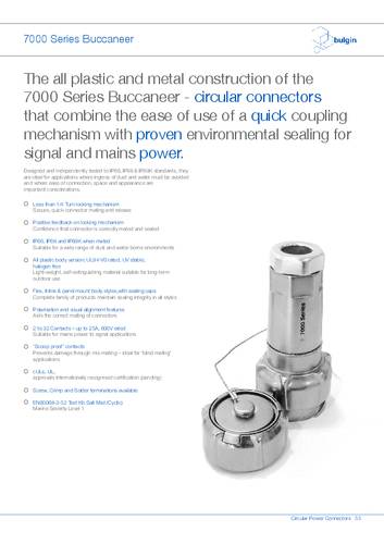 Bulgin PXM7010/02P/ST/1113/SN Rundsteckverbinder 1St.