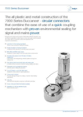 Bulgin PXM7011/03P/ST/1315/SN Rundsteckverbinder 1St.