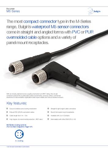 Bulgin PXMBNI05RPM04AFL001 Rundsteckverbinder