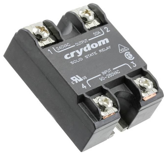 Eine quadratische elektronische Komponente mit der Bezeichnung „HC9-4R3 26CH08 G