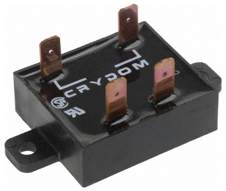 Eine schwarze elektronische Komponente mit der Bezeichnung 