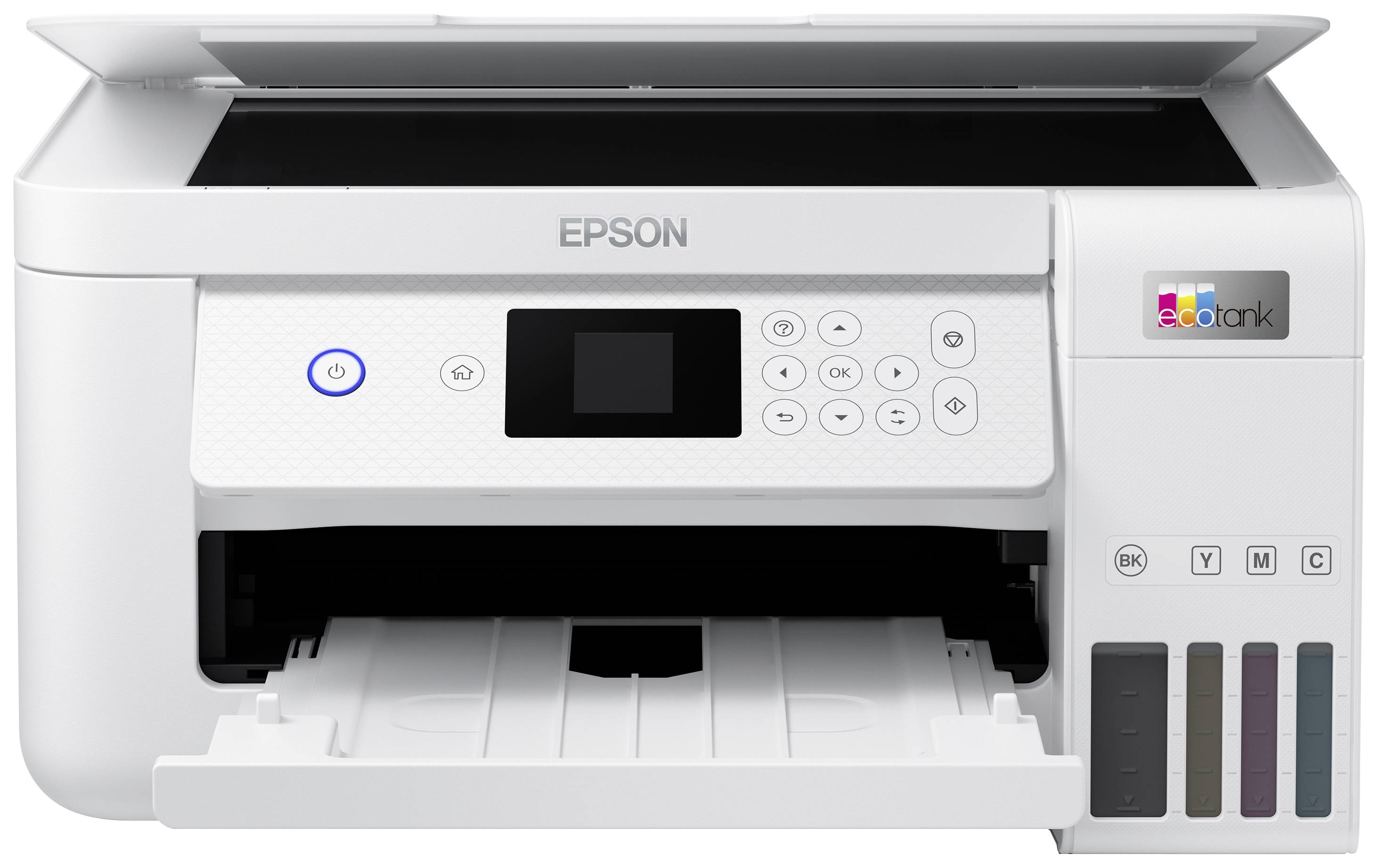 Epson EcoTank ET-2856 Multifunktionsdrucker Tintenstrahl Farbe A4 Drucker, Scanner, Kopierer Duplex, Tintentank-System, USB, WLAN