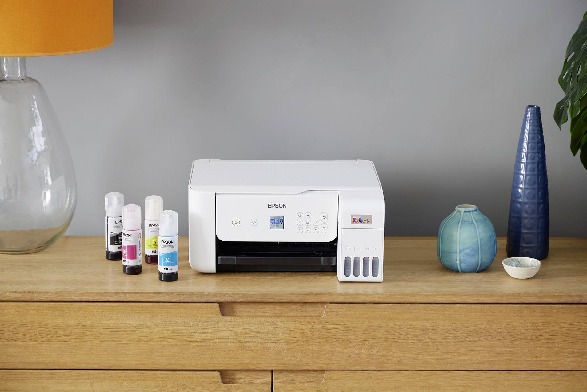 Epson EcoTank ET-2826 Multifunktionsdrucker A4 Drucker, Scanner, Kopierer Duplex, Tintentank-System, USB, WLAN