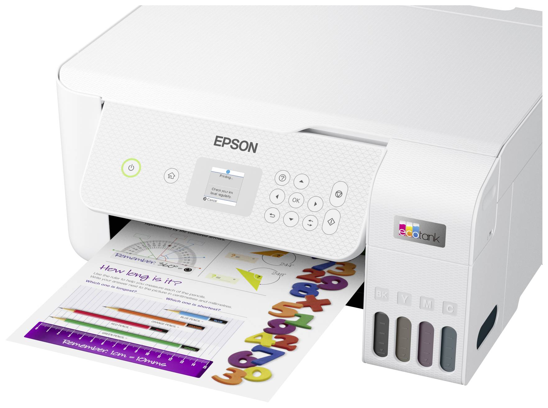 Epson EcoTank ET-2826 Multifunktionsdrucker A4 Drucker, Scanner, Kopierer Duplex, Tintentank-System, USB, WLAN