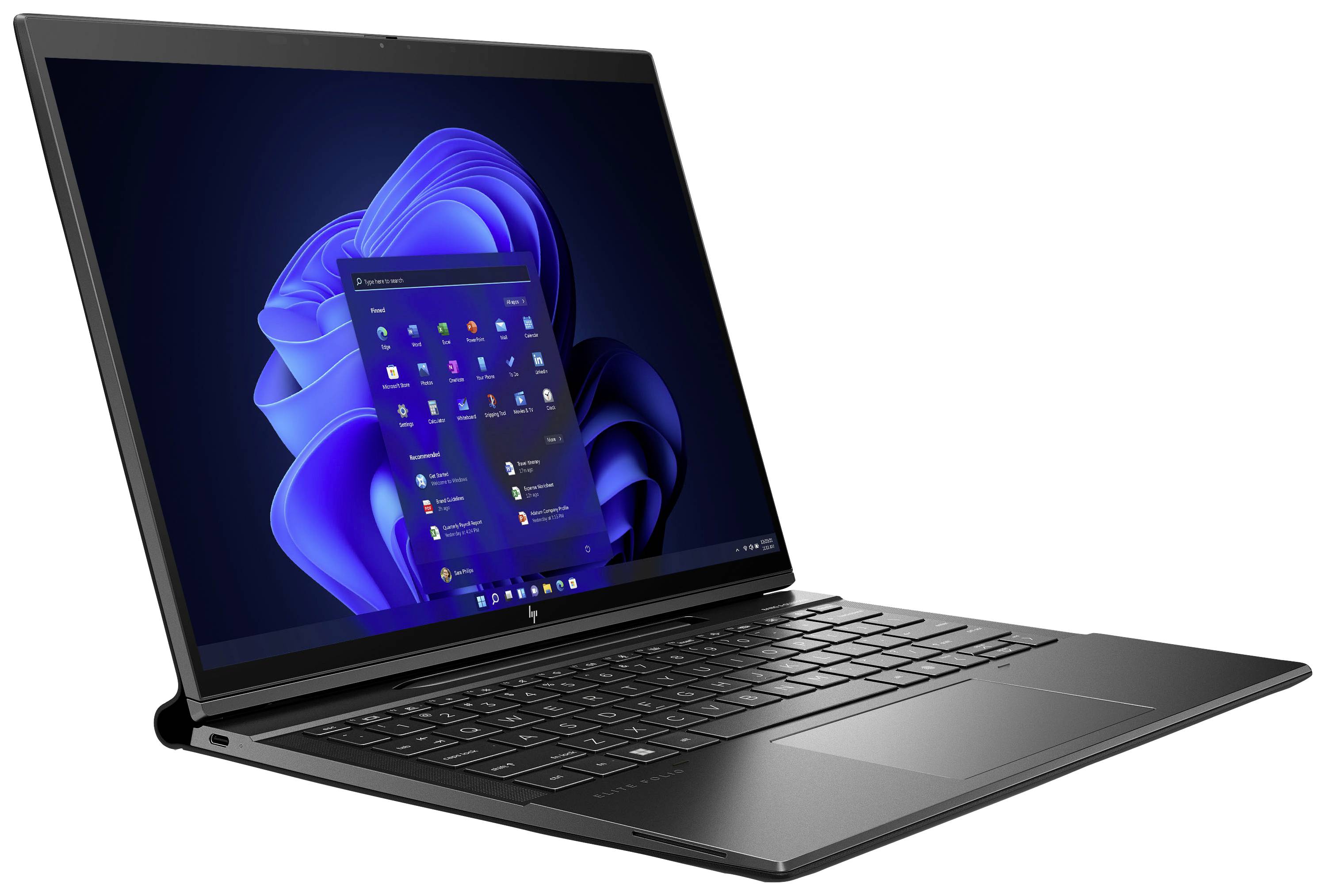 HP 2-in-1 Notebook / Tablet Elite Folio 34.3 cm (13.5 Zoll) Full HD Qualcomm® Snapdragon 8cx Gen2 5G 16 GB RAM 512 GB SSD Deutsch, QWERTZ Sch