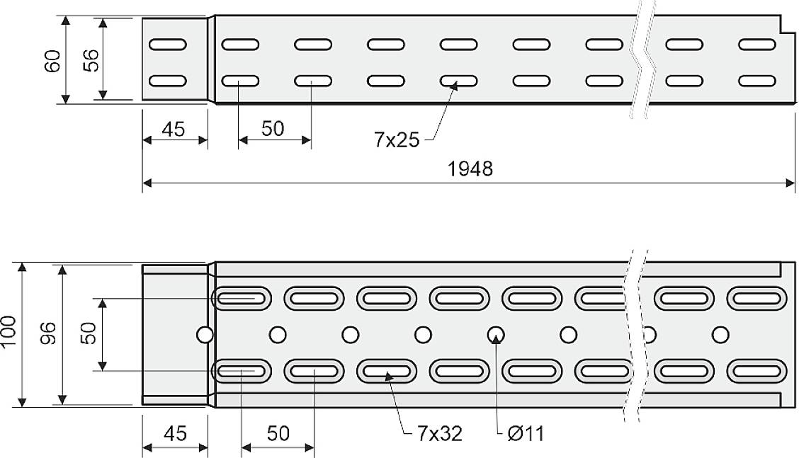 KOPOS KZI 60X100X0.75_S2 Kabelrinne 1St.