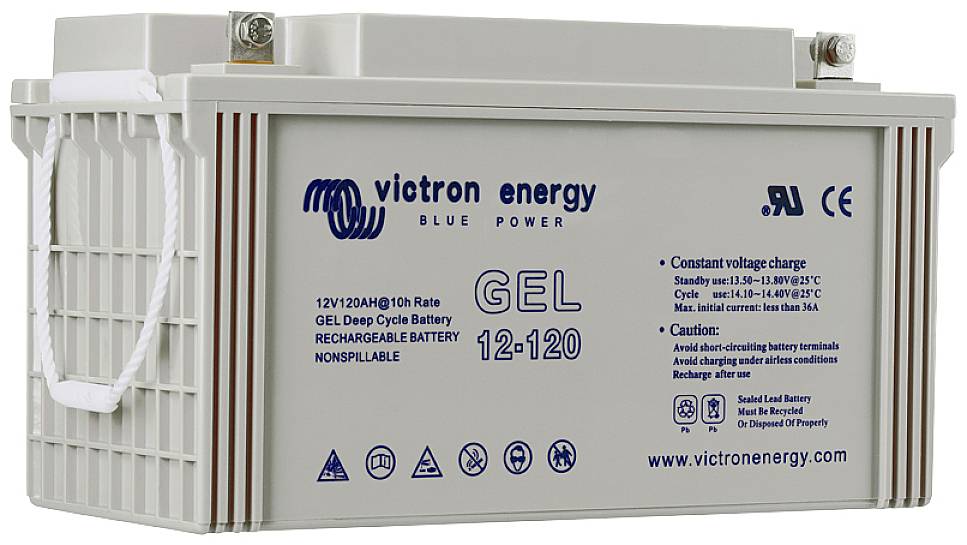 Victron Energy Gel Deep-Cycle BAT412126101 Bleiakku 12V 265Ah Blei-Gel (B x H x T) 520 x 233 x 268mm M8-Schraubanschluss