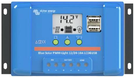 Victron Energy Blue-Solar PWM-LCD&USB Laderegler PWM 12 V, 24V 30A