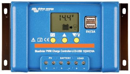 Victron Energy Blue-Solar PWM-LCD&USB Laderegler PWM 12 V, 24V 20A