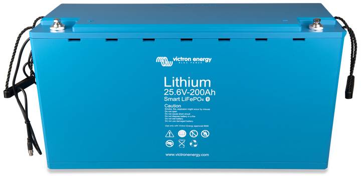 Lithium-Batterie von Victron Energy, 25,6V-200Ah, Smart LiFePO4.