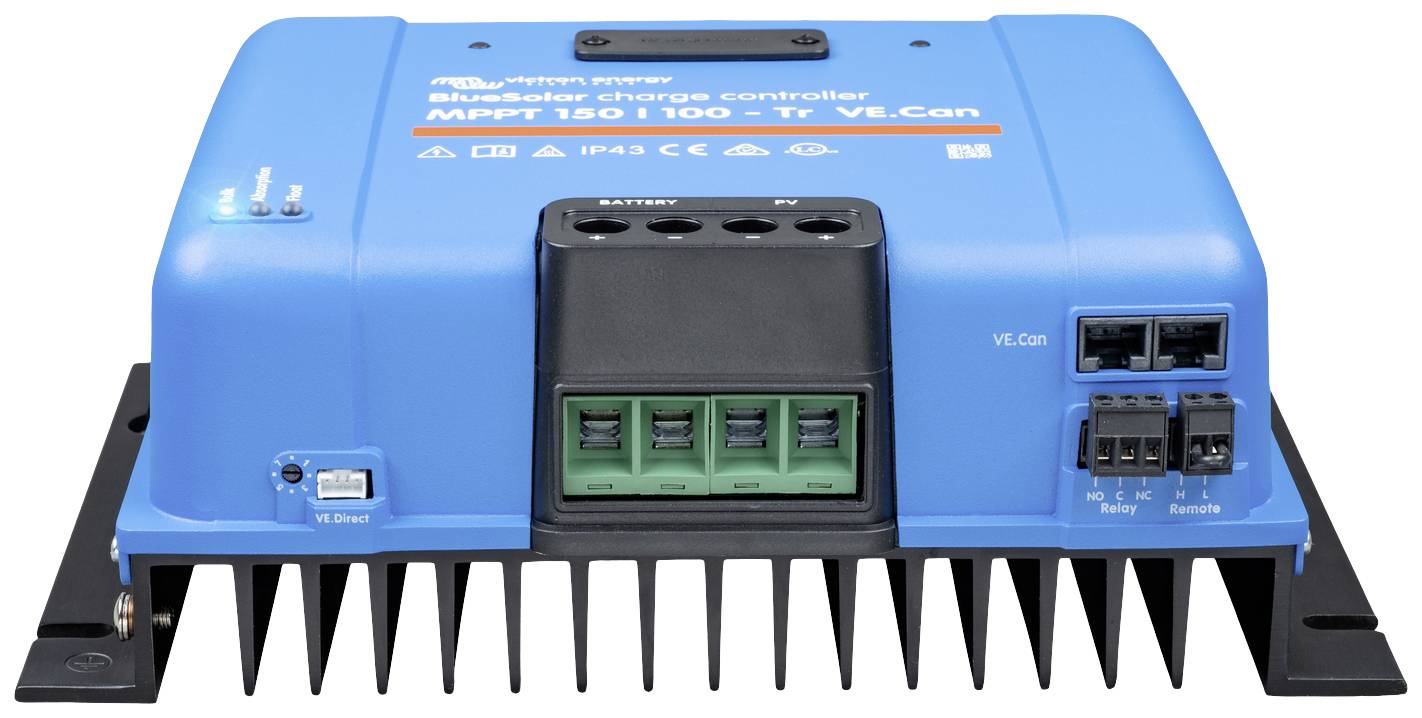 Victron Energy BlueSolar 150/100-Tr VE.Can Laderegler MPPT 12 V, 24 V, 48V 100A