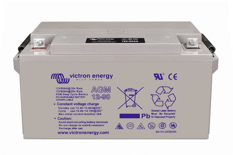 Victron Energy Deep Cycle BAT412800084 Bleiakku 12V 90Ah Blei-Vlies (AGM) (B x H x T) 350 x 183 x 167mm