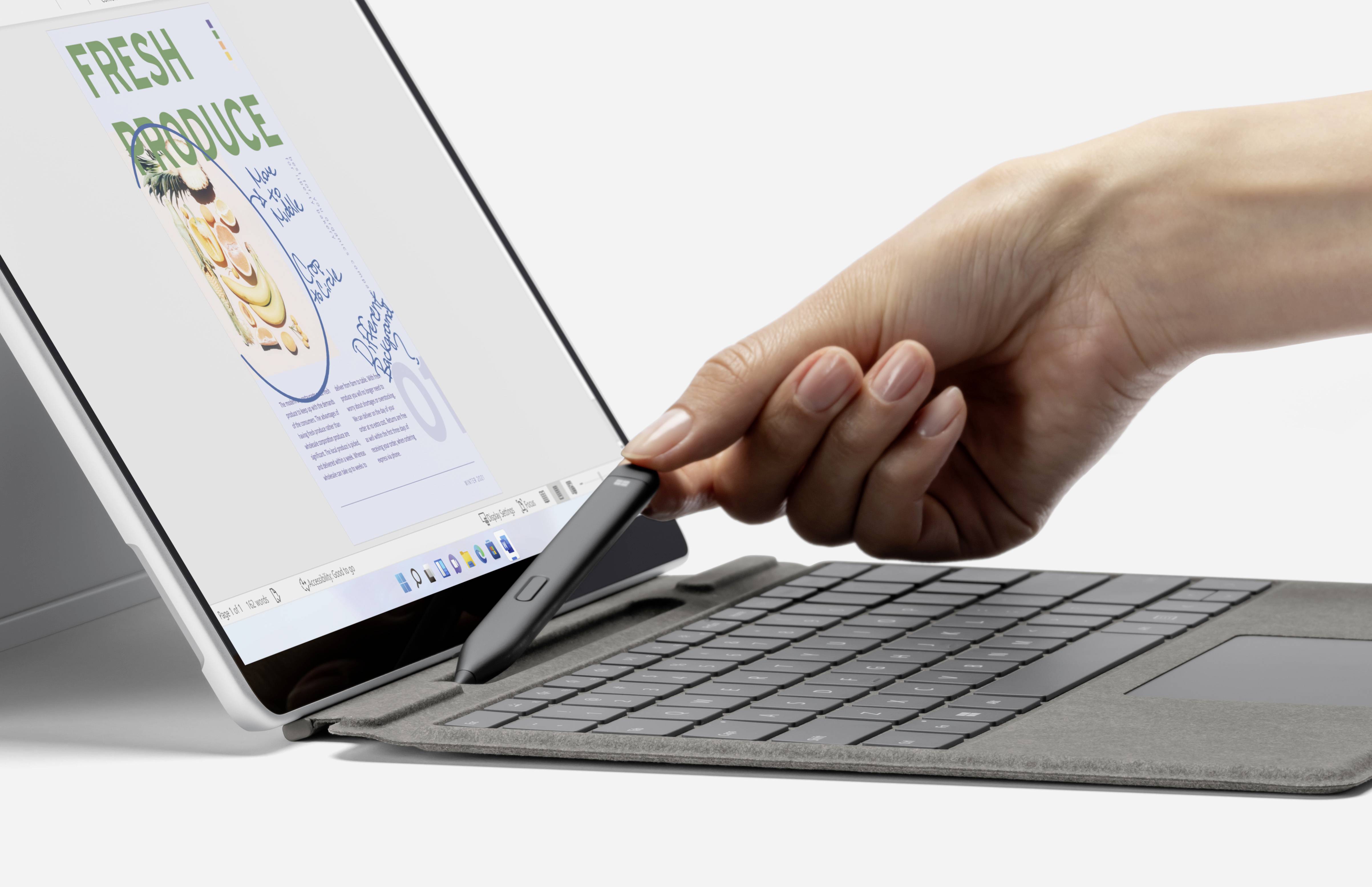 Microsoft Surface Slim Pen 2 Digitaler Stift wiederaufladbar Schwarz