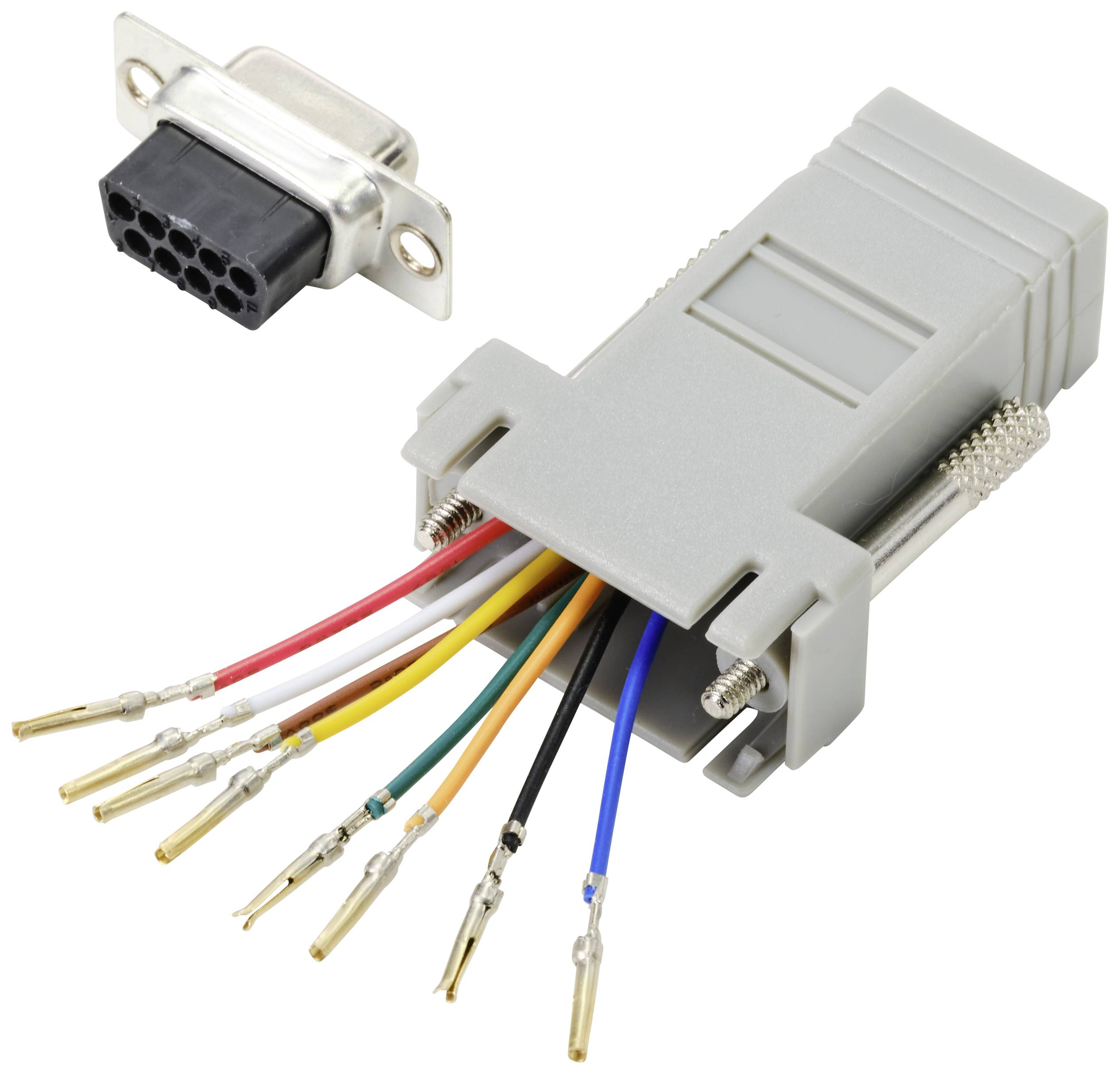 TRU COMPONENTS D-SUB Adapter D-SUB-Buchse 9pol. - RJ45-Buchse 1 St.