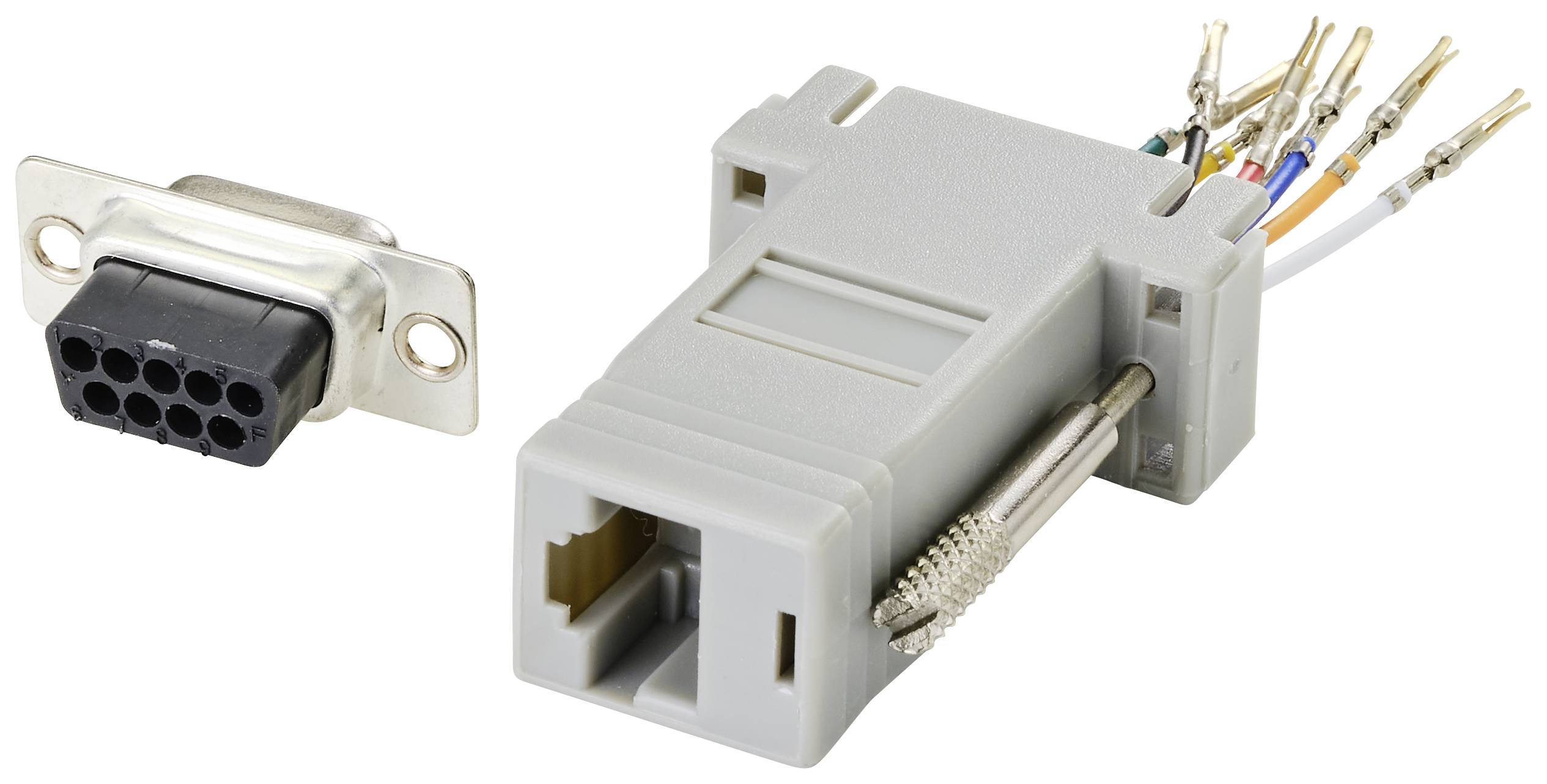 TRU COMPONENTS D-SUB Adapter D-SUB-Buchse 9pol. - RJ45-Buchse