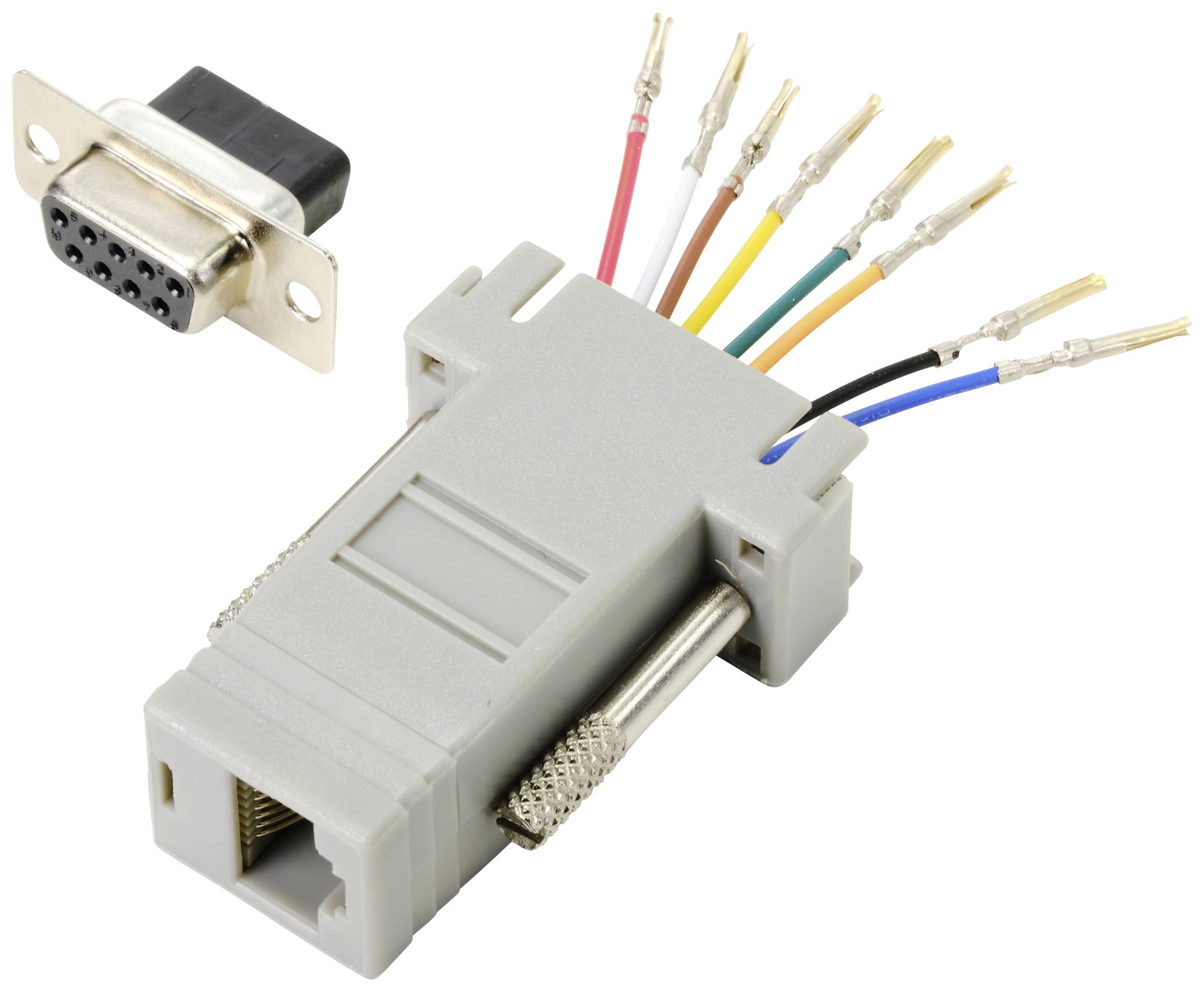 TRU COMPONENTS D-SUB Adapter D-SUB-Buchse 9pol. - RJ45-Buchse 1St.
