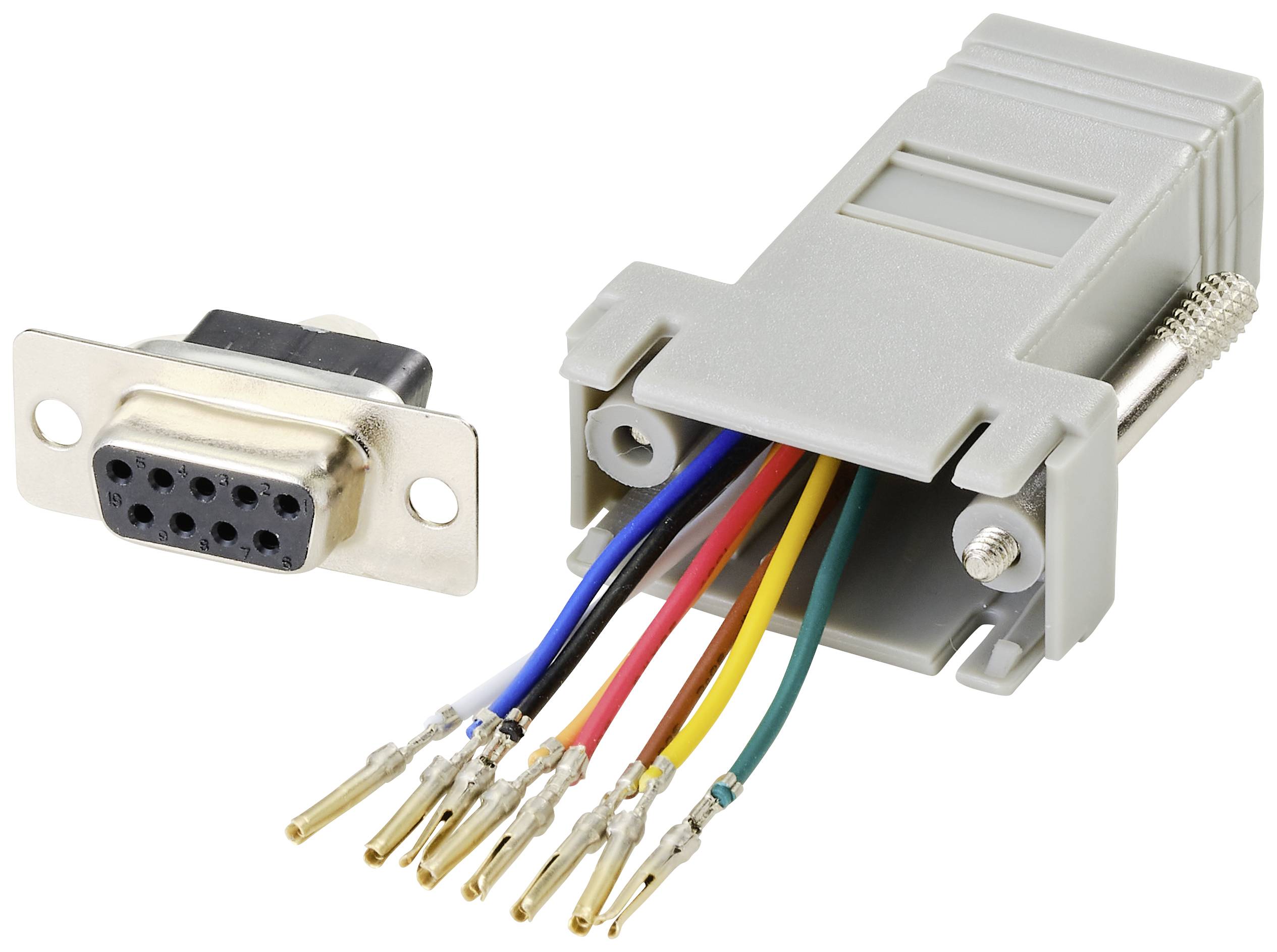 TRU COMPONENTS D-SUB Adapter D-SUB-Buchse 9pol. - RJ45-Buchse 1St.