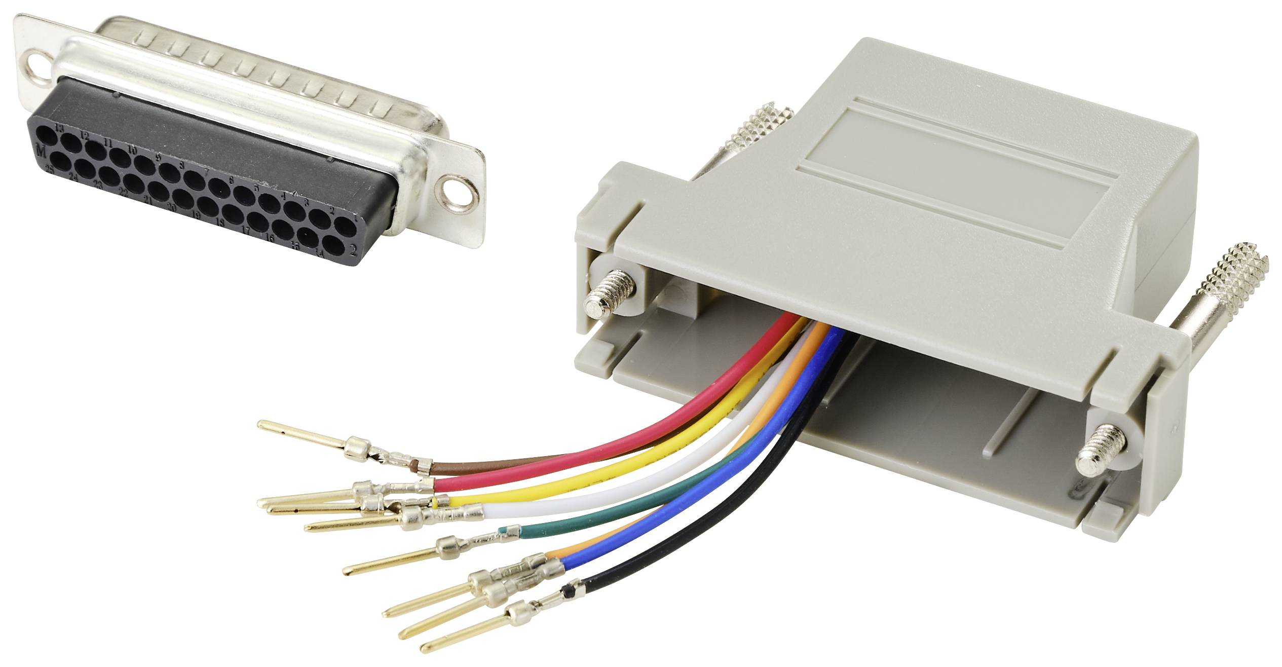 TRU COMPONENTS D-SUB Adapter D-SUB-Stecker 25pol. - RJ45-Buchse 1St.