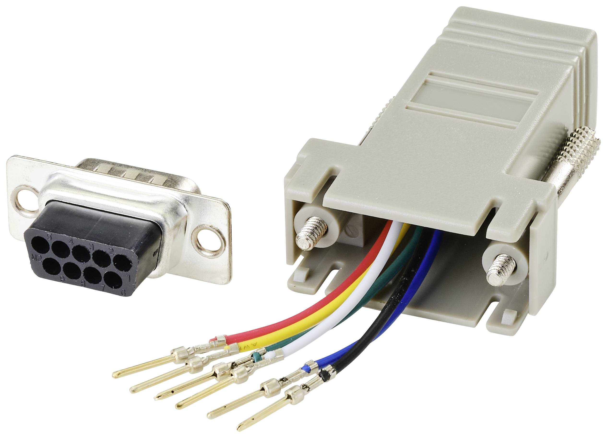 TRU COMPONENTS D-SUB Adapter D-SUB-Stecker 9pol. - RJ12-Buchse 1St.