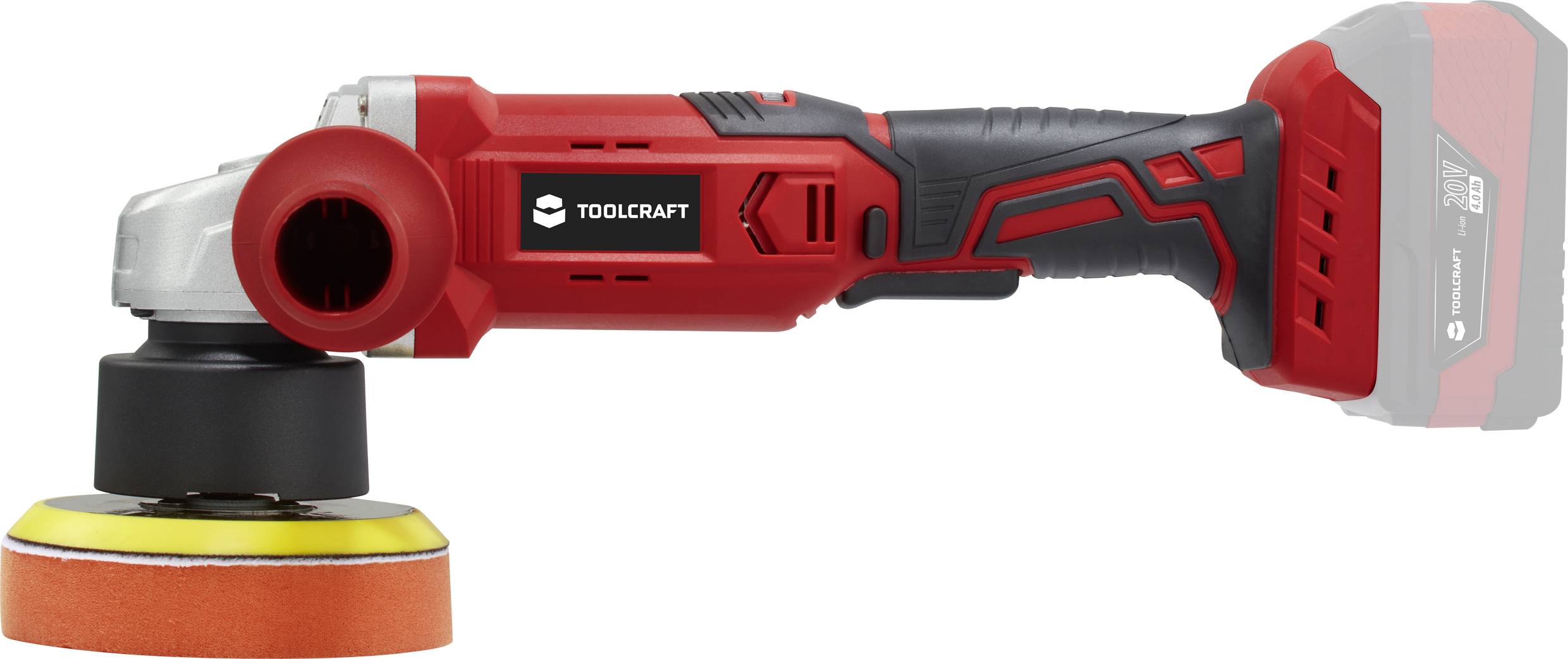 TOOLCRAFT TAWB-200 TO-7492719 Akku Poliermaschine 20V 3000 - 6000 U/min 125mm