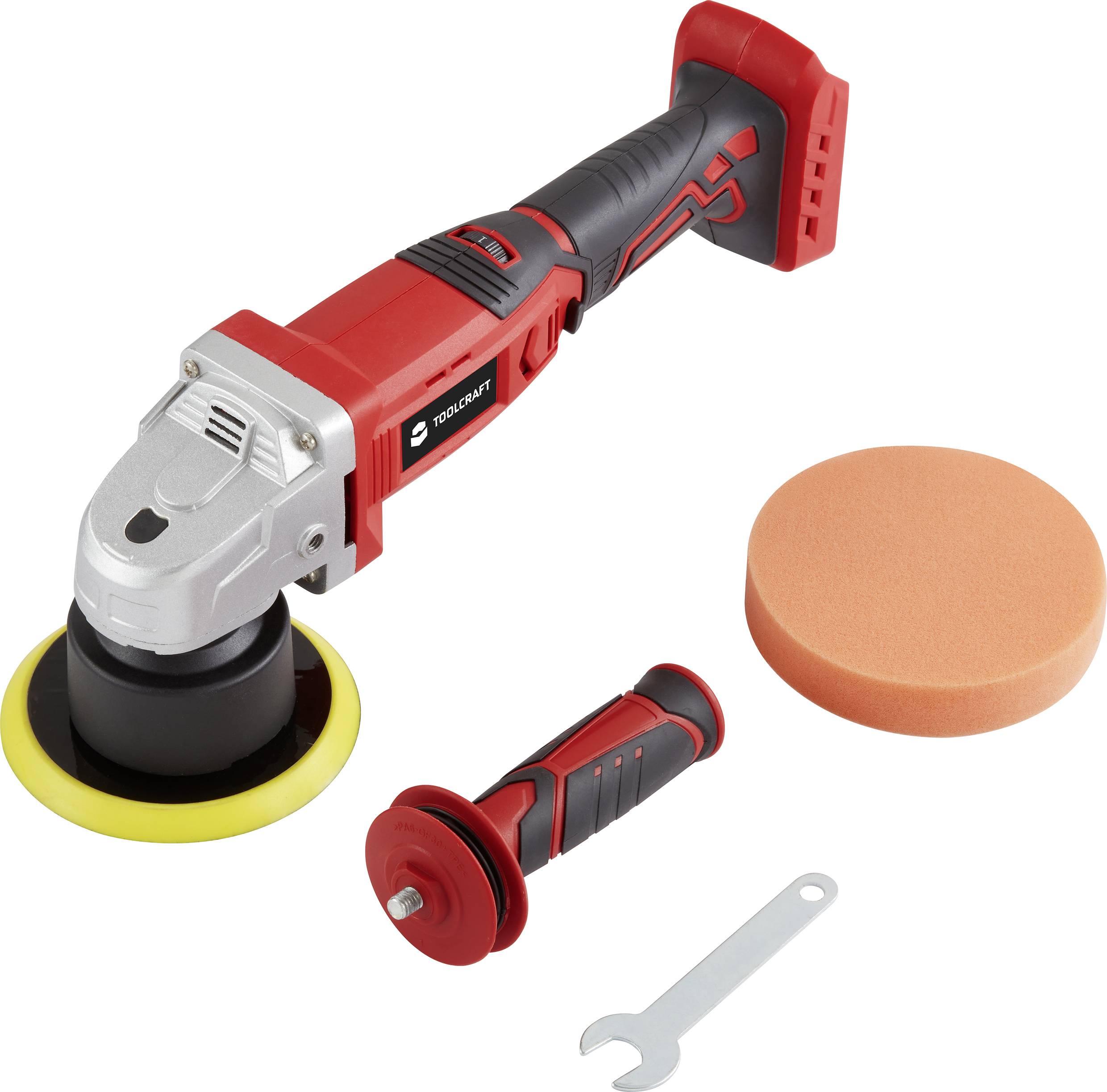 TOOLCRAFT TAWB-200 TO-7492719 Akku Poliermaschine 20V 3000 - 6000 U/min 125mm