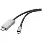 Renkforce USB-C® / HDMI Adapterkabel USB-C® Stecker, HDMI-A Stecker 1.00m Schwarz RF-4995148 8K UHD HDMI-Kabel Renkforce USB-C® / HDMI Adapterkabel USB-C® Stecker, HDMI-A Stecker 1.00m Schwarz RF-4995148 8K UHD HDMI-Kabel