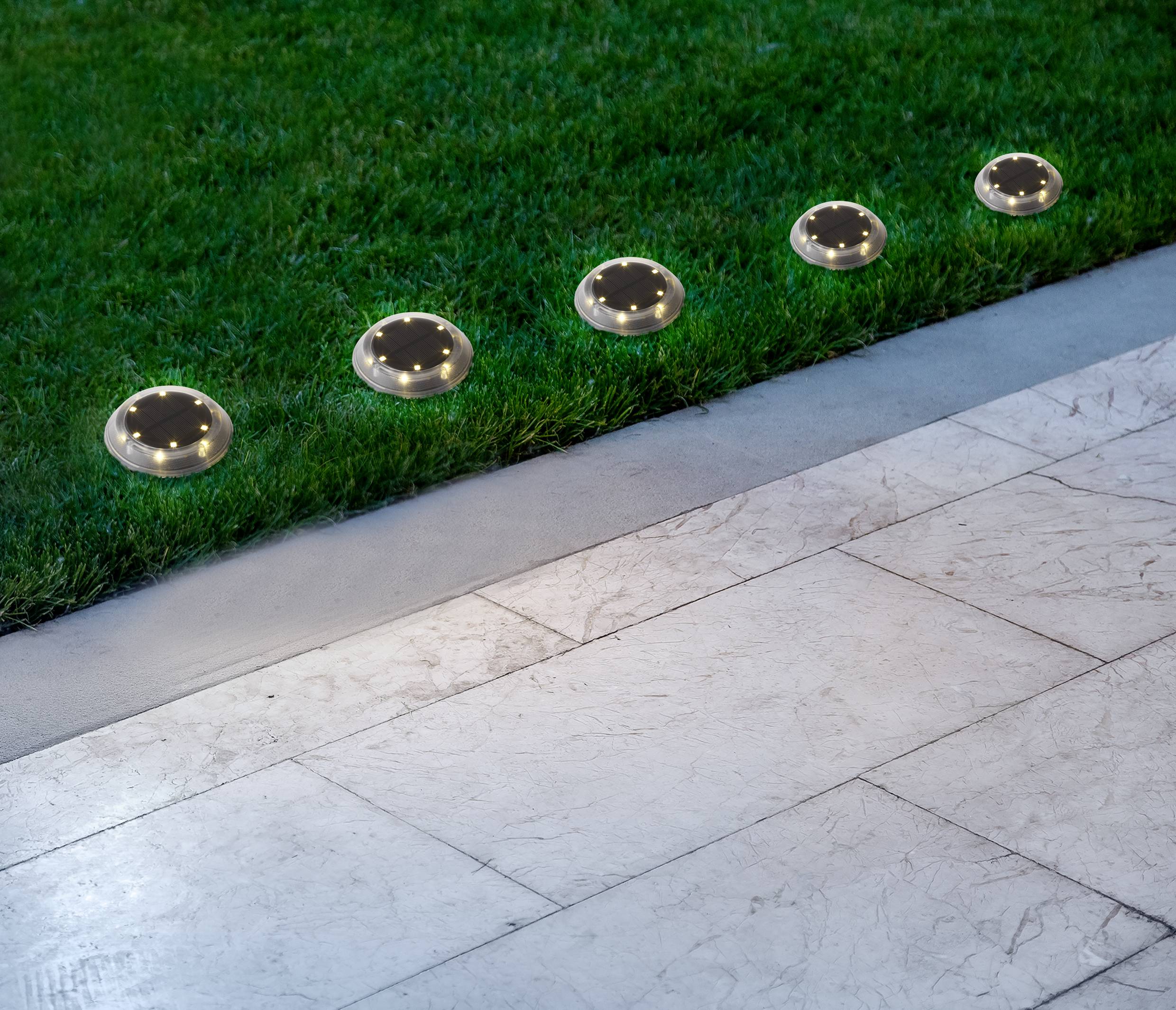 L10 Solar-Einbauleuchte SMD LED 5er Set 0.2W Schwarz