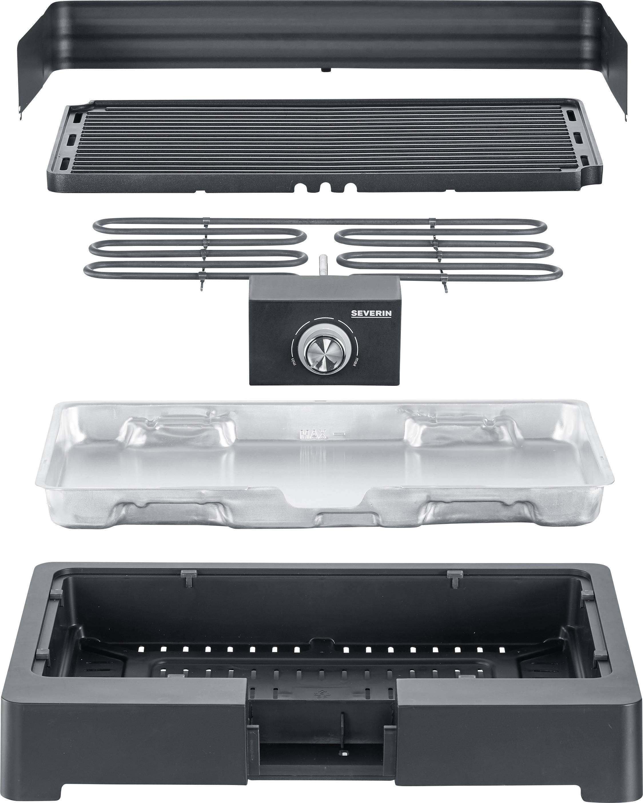 Severin PG 8567 Elektro Grill Kontrollleuchte Schwarz