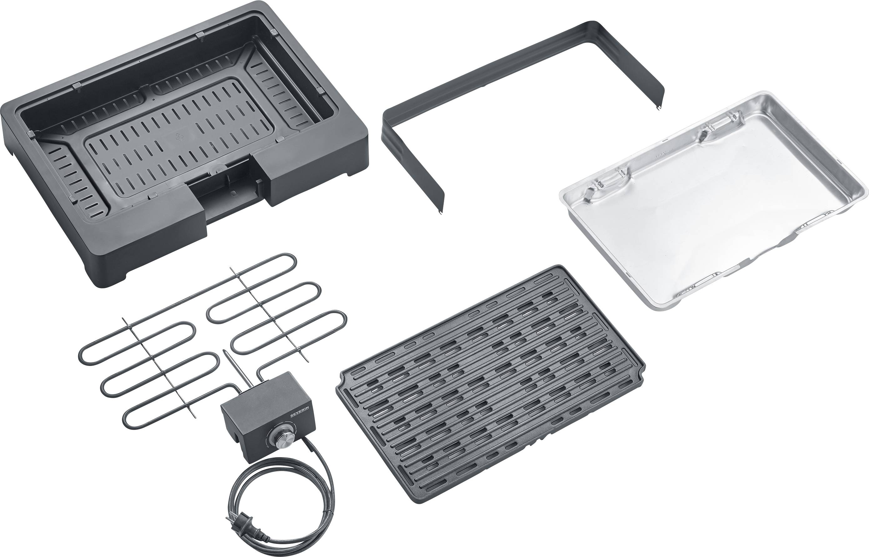 Severin PG 8568 Elektro Standgrill Kontrollleuchte Schwarz