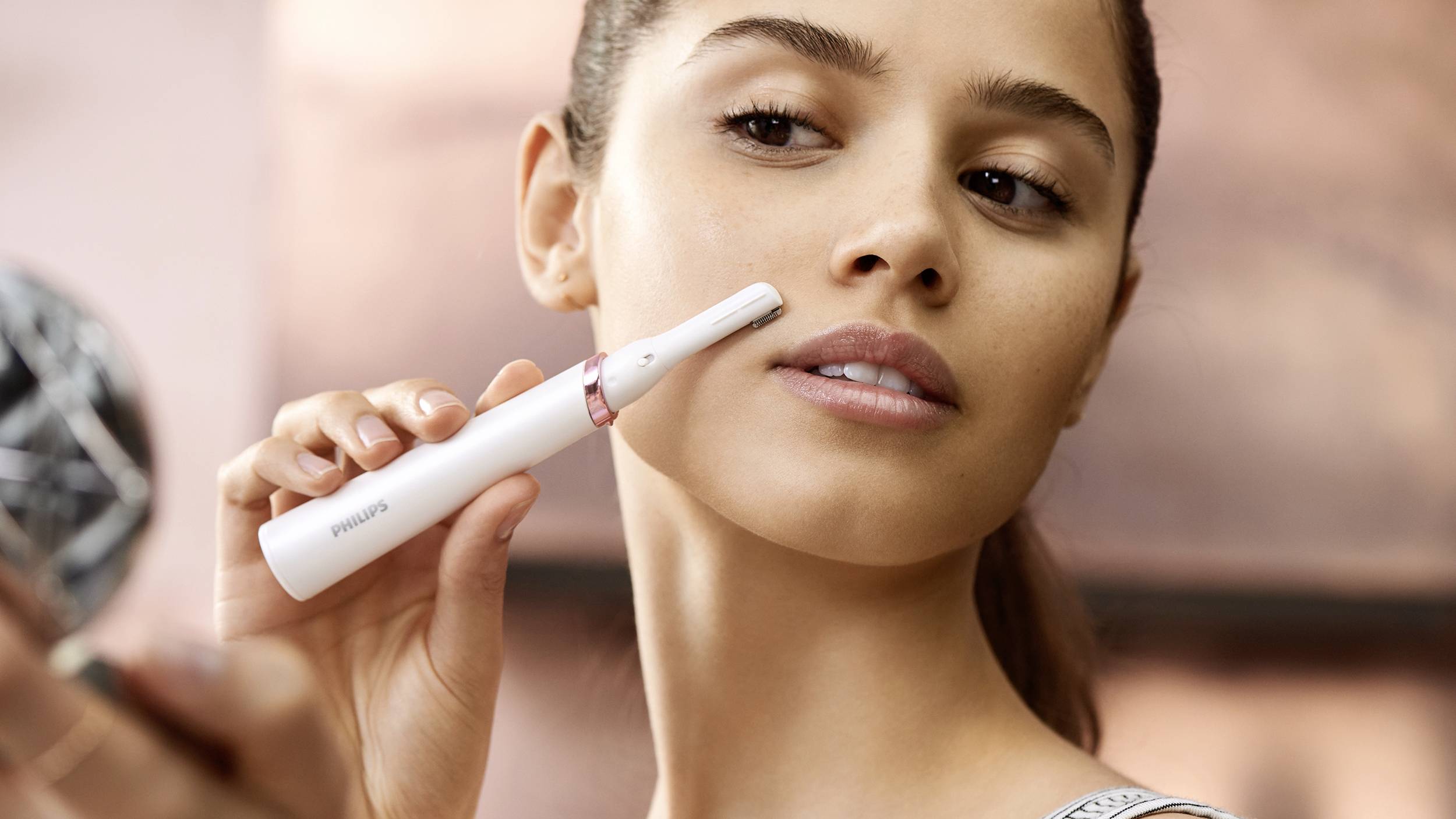 Philips Bodycare HP6393/00 HP6393/00 Detail-Trimmer Weiß, Pink