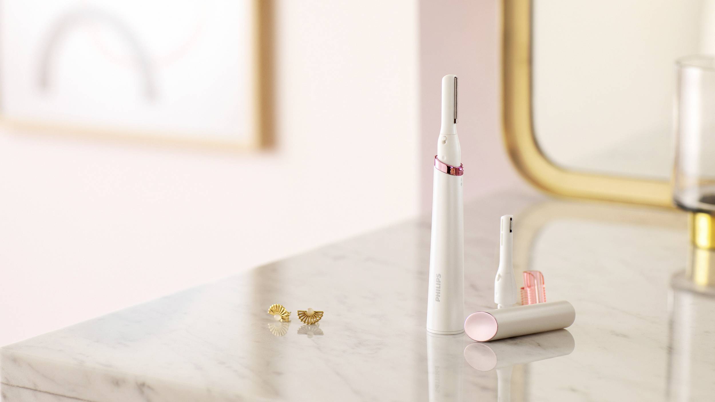 Philips Bodycare HP6393/00 HP6393/00 Detail-Trimmer Weiß, Pink