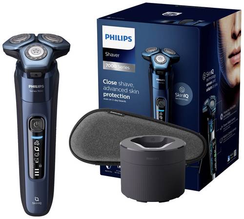 Philips Rasierer Rotationsrasierer Dunkelblau