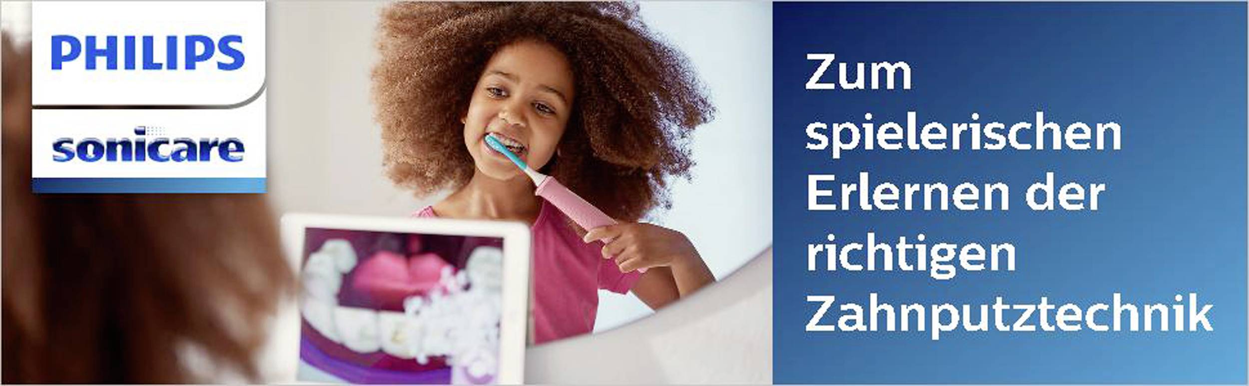 Philips Sonicare For Kids HX6352 - Zahnbürste - schnurlos - Rosa