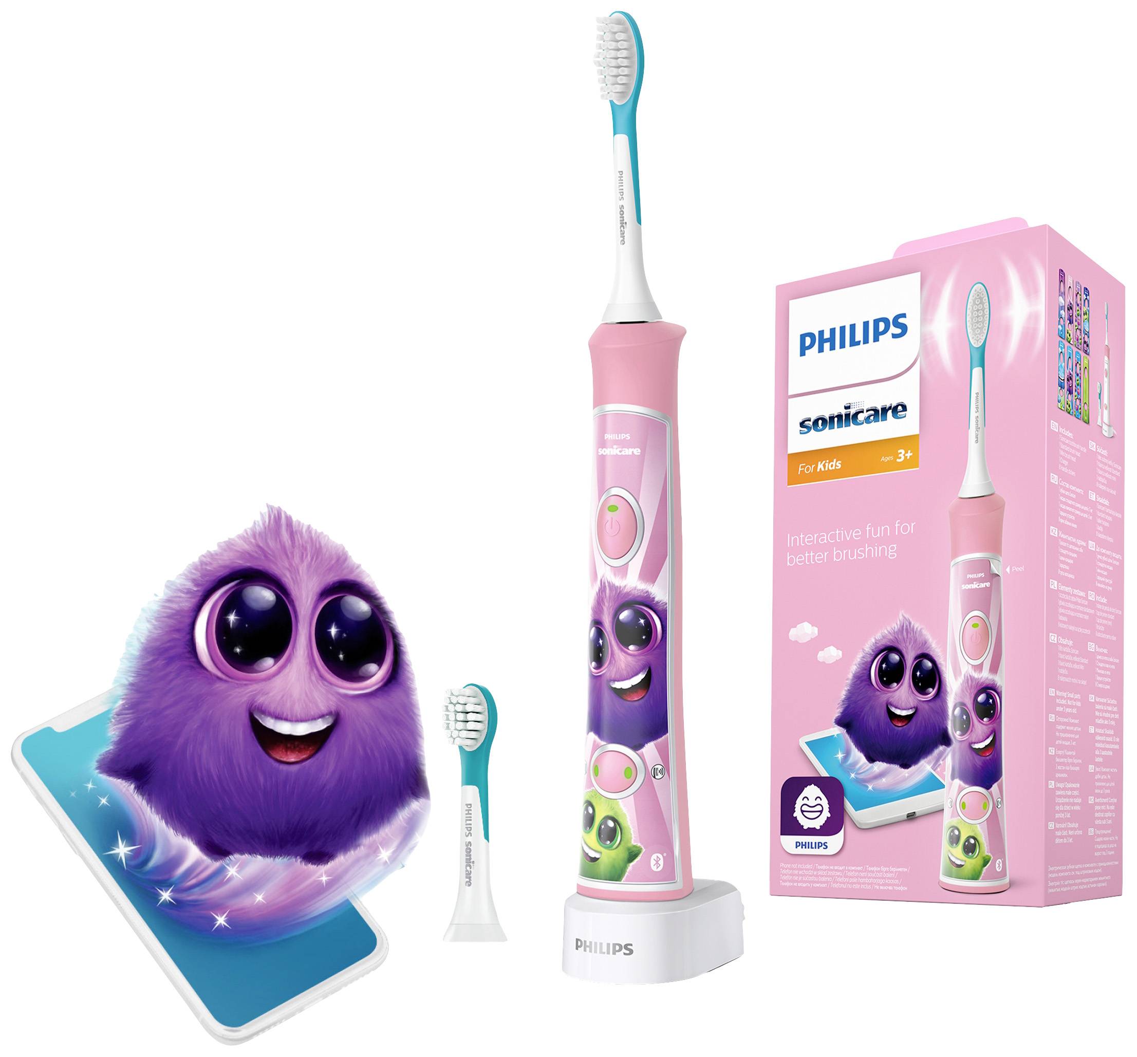 Philips Bodycare For Kids Connected HX6352/42 Elektrische Kinderzahnbürste Pink